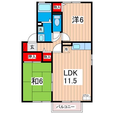 コンフォールＴの物件間取画像